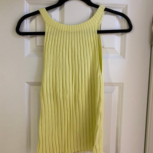 Anthropologie Green/Yellow Sweater Tank - Picture 3 of 3